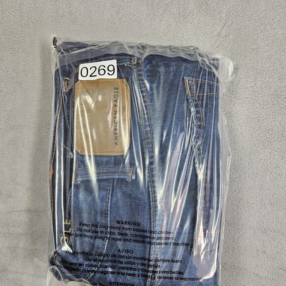 American Eagle Jeans Men 38x29.5 Blue Classic Bootcut Western Denim Dark Wash - Picture 14 of 14